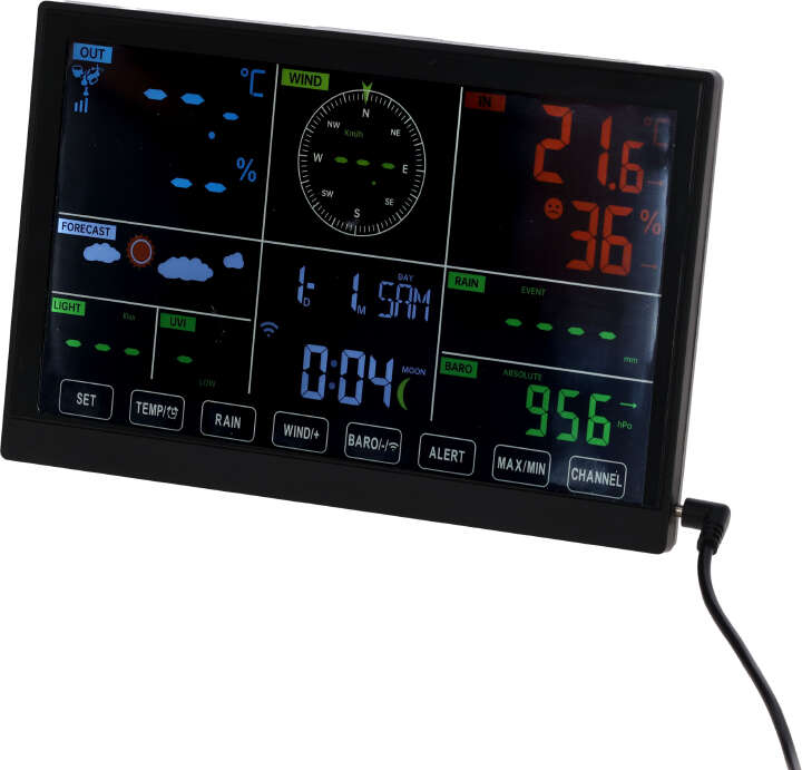 KERBL Digitale Wetterstation 7-in-1 mit Wifi